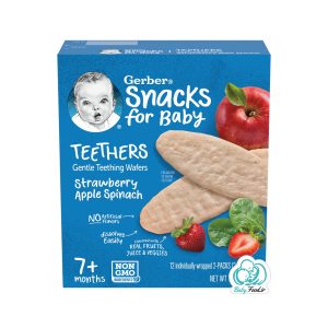 ویفر دندونی سیب اسفناج  +7 ماه گربرGerber